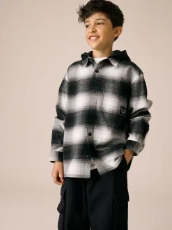Shirts*Next - Geruit overhemd met capuchon en lange mouwen (3 - 16 jr) Mono Core