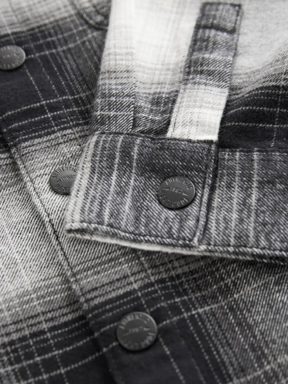 Shirts*Next - Geruit overhemd met capuchon en lange mouwen (3 - 16 jr) Mono Core