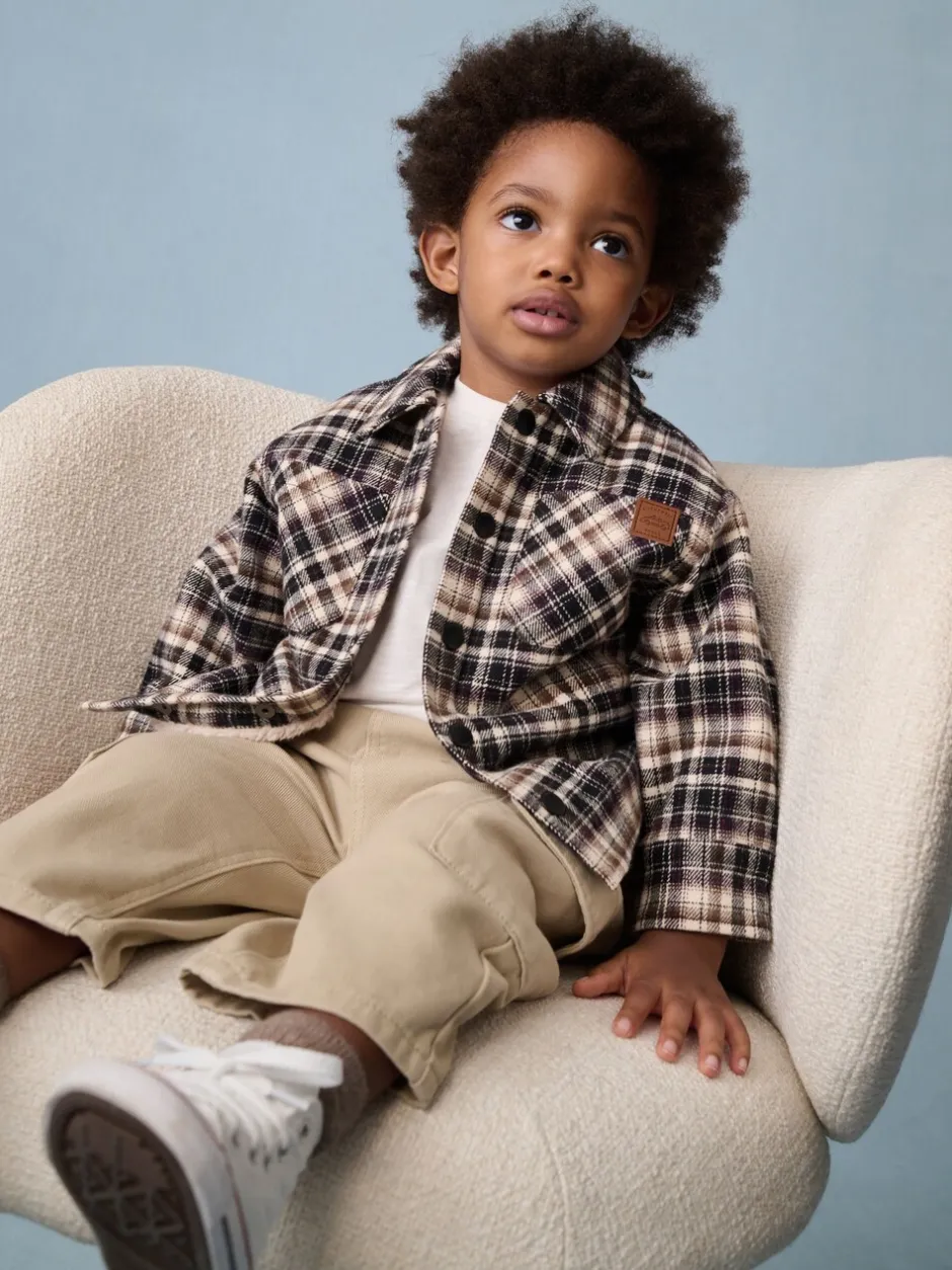 Jassen, Jacks En Kinderwagenpakjes|Jassen En Jacks*Next - Geruite shacket met borgvoering (3mnd -7jr) Mono Core