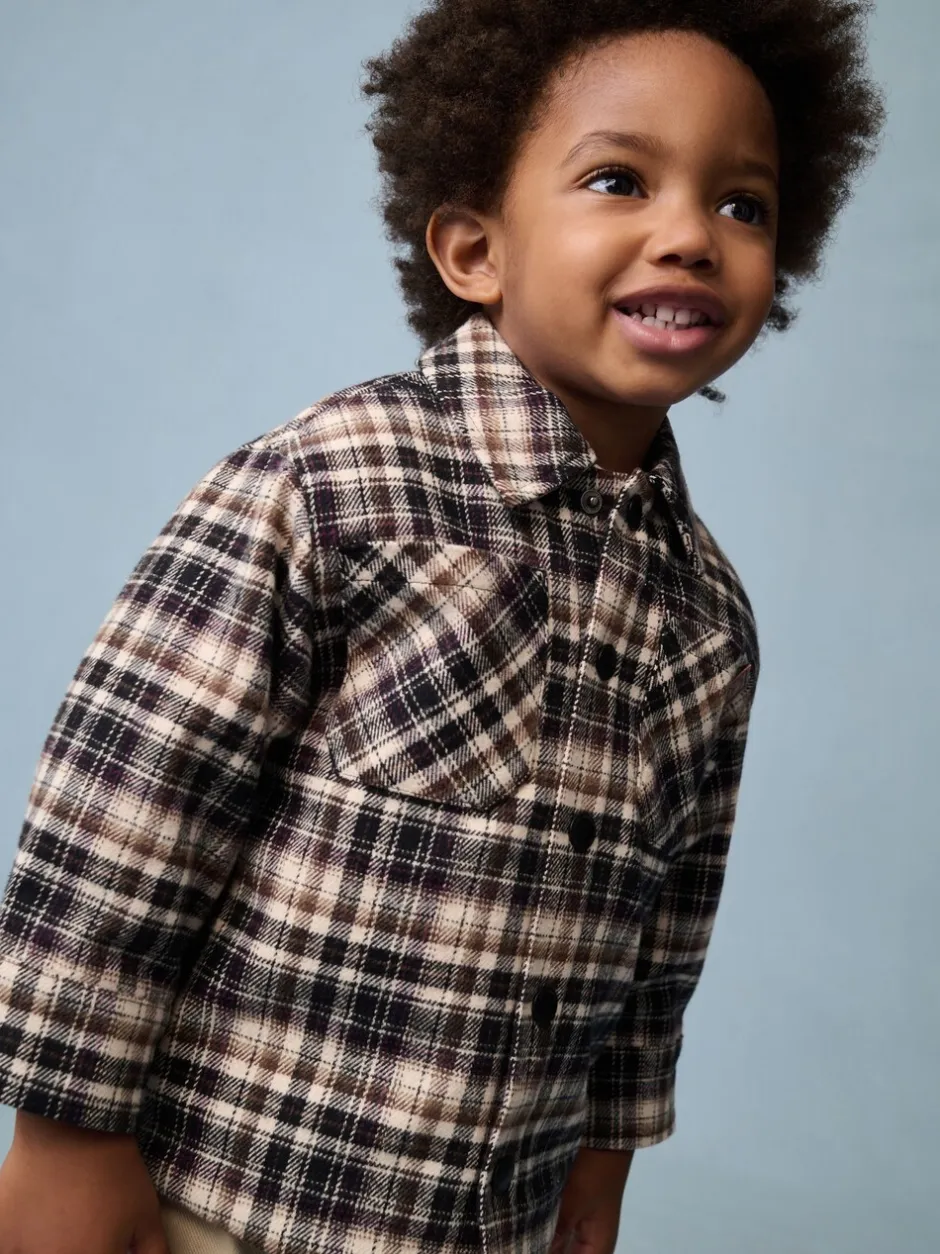Jassen, Jacks En Kinderwagenpakjes|Jassen En Jacks*Next - Geruite shacket met borgvoering (3mnd -7jr) Mono Core