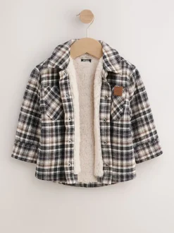 Jassen, Jacks En Kinderwagenpakjes|Jassen En Jacks*Next - Geruite shacket met borgvoering (3mnd -7jr) Mono Core
