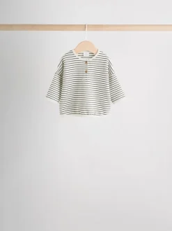 Tops|T-Shirts*Next - Baby T-shirts met lange mouwen 4 stuks (0mnd-2jr) Mono Streep