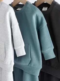 Sets En Combisets|Multipacks*Next Monochroom - Baby Sweatshirt en Joggingbroeken Set 6 stuks (0mnd-3jaar)