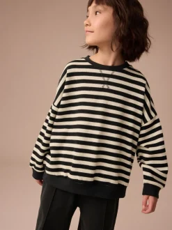 Sweaters En Hoody´S|Next Monochroom - Oversized Cosy Rib Sweatshirt (9mths-16yrs)