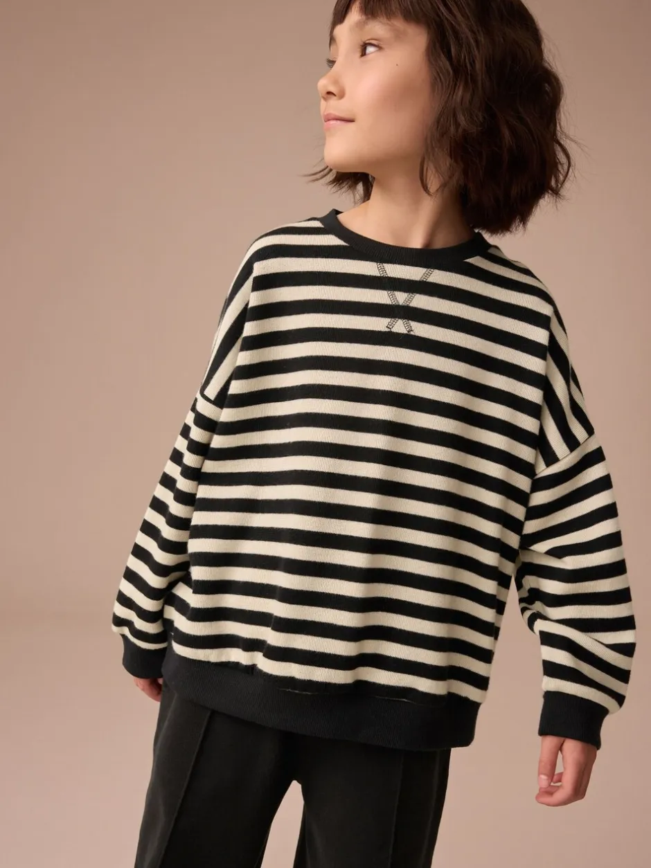Sweaters En Hoody´S|Next Monochroom - Oversized Cosy Rib Sweatshirt (9mths-16yrs)