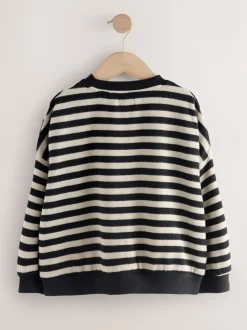 Sweaters En Hoody´S|Next Monochroom - Oversized Cosy Rib Sweatshirt (9mths-16yrs)