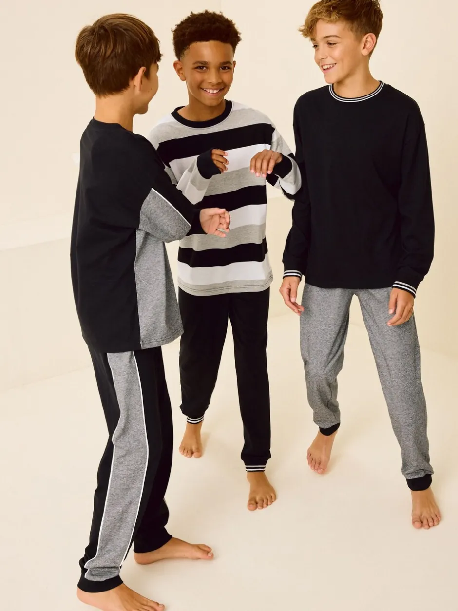 Pyjama's|Nachtkleding En Pyjama's|Next Monochroom - Pyjama met korte pijpen 3 stuks (3-16jaar) (3-16jaar)
