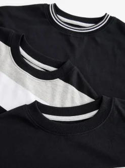 Pyjama's|Nachtkleding En Pyjama's|Next Monochroom - Pyjama met korte pijpen 3 stuks (3-16jaar) (3-16jaar)