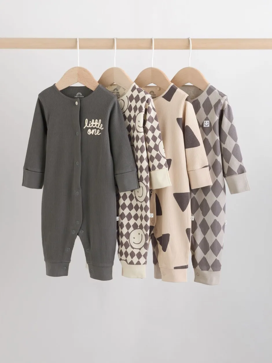 Multipacks|Babypakjes En Babypyjama's*Next - Verpakking van 4 babypyjama's (0 mnd-3 jr) Monochroom