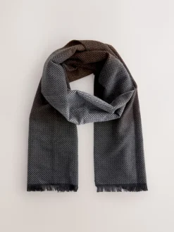 Mutsen, Sjaals En Handschoenen|Next Monochroom - Zigzag Ombre Scarf