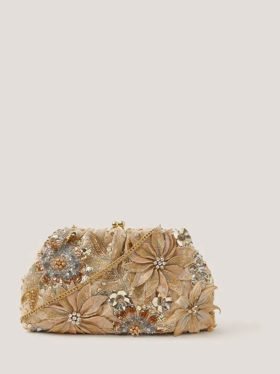 Tassen En Portemonnees|Monsoon Bloom Floral Embellished Clutch Bag