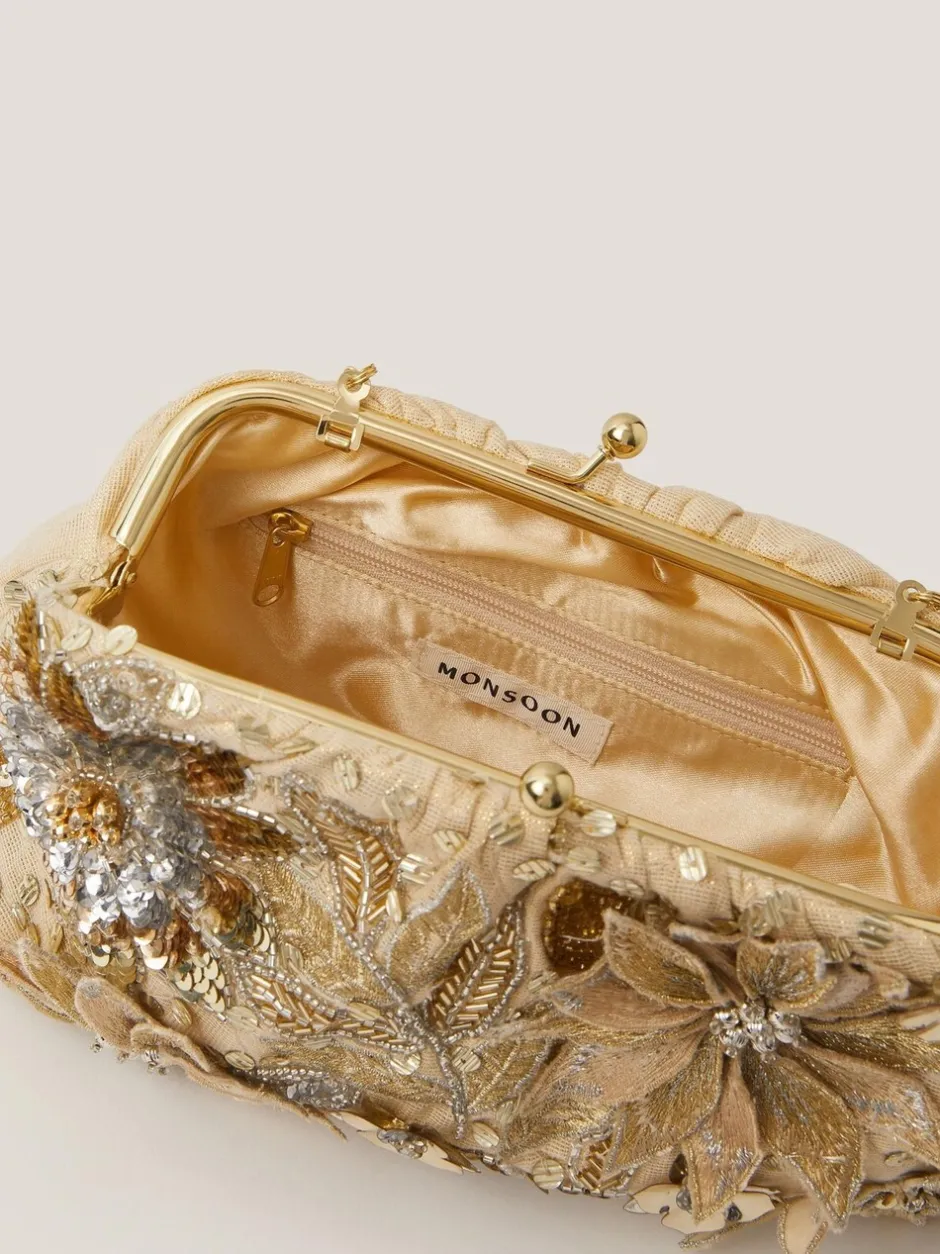 Tassen En Portemonnees|Monsoon Bloom Floral Embellished Clutch Bag