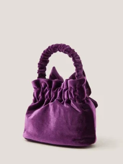Tassen|Monsoon Bow Velvet Pouch Bag