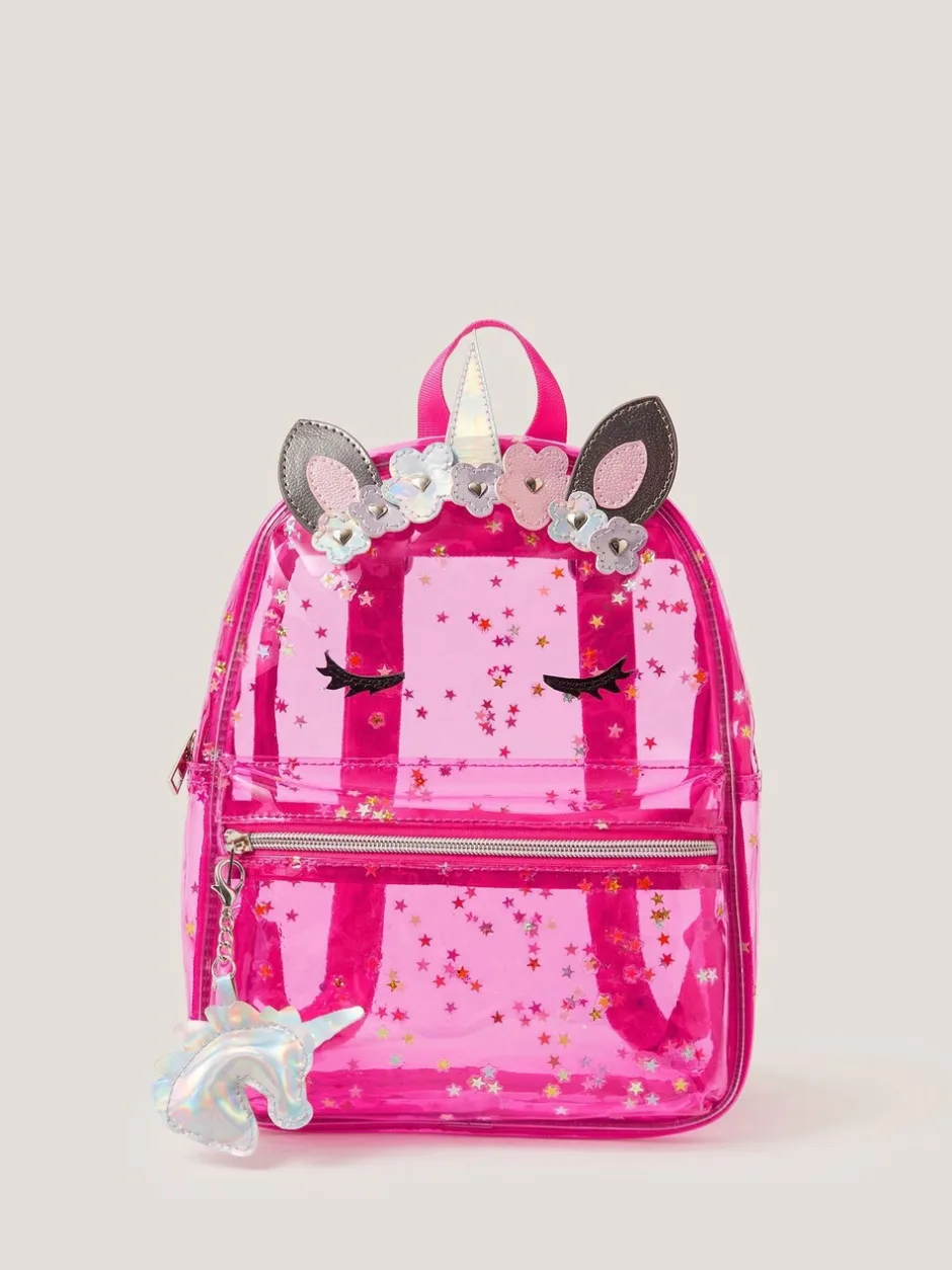 Tassen*Monsoon Clear Unicorn Backpack
