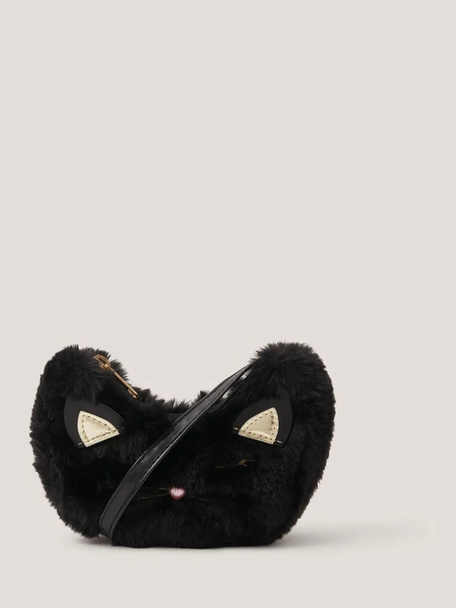 Tassen|Monsoon Fluffy Cat Cross-Body Bag
