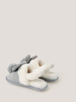 Pantoffels*Monsoon Fluffy Pom Pom Bunny Pantoffels