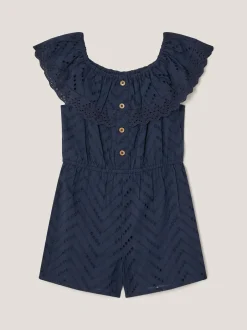 Jumpsuits En Playsuits*Monsoon Frilly Broderie Playsuit