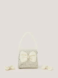 Tassen|Monsoon Glitter Pearl Bow Handbag & Hair Clips Set