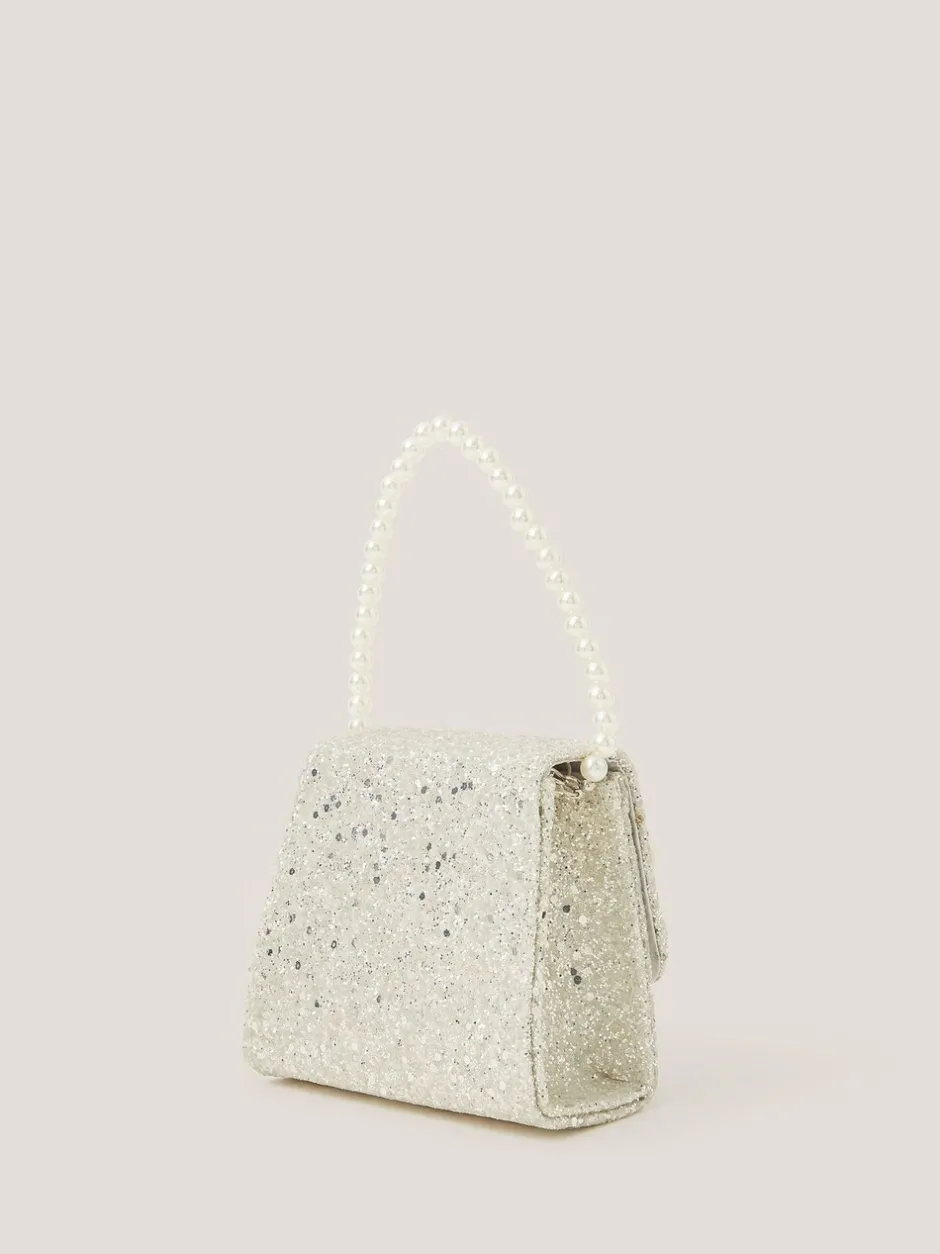 Tassen|Monsoon Glitter Pearl Bow Handbag & Hair Clips Set