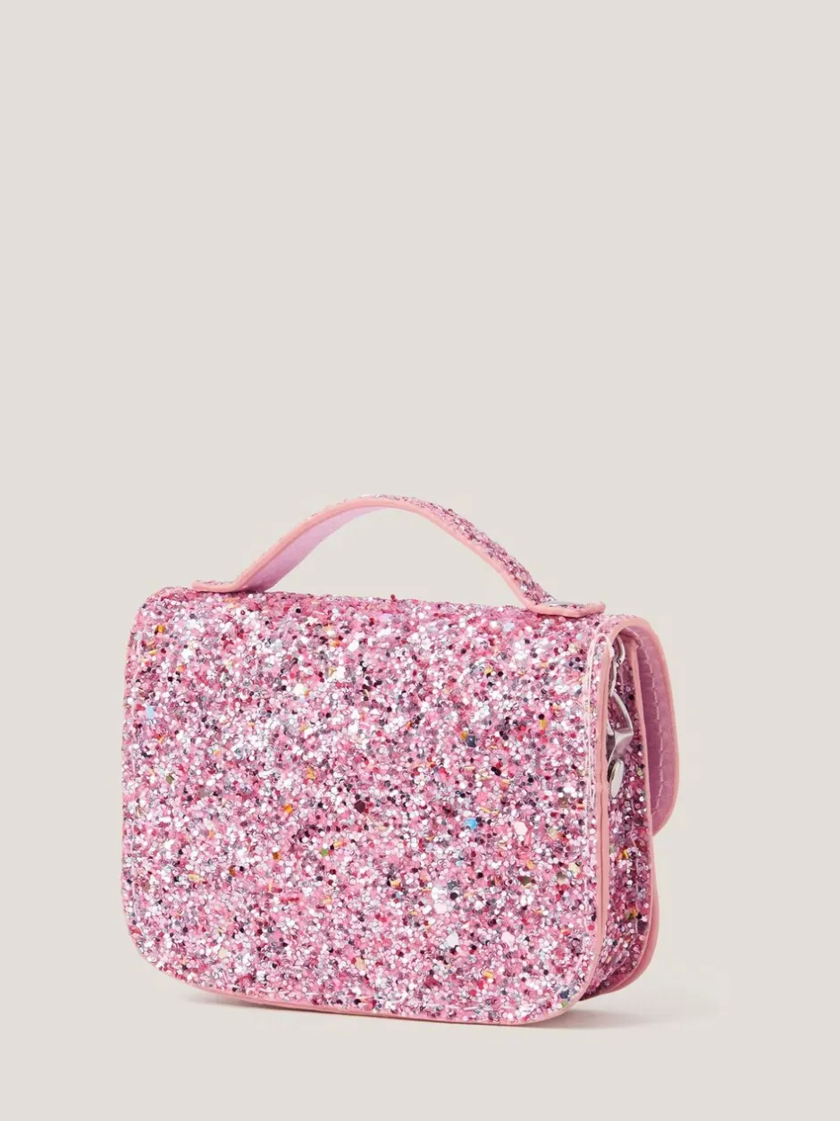 Tassen|Monsoon Glitter Satchel Bag & Hair Clips Set