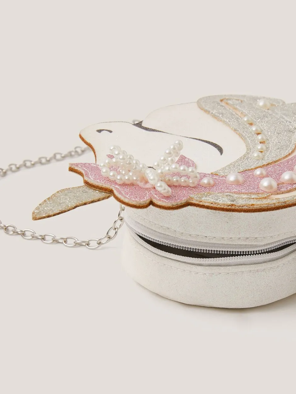 Tassen*Monsoon Glitter Unicorn Bag & Pearly Hair Clips Set