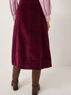 Rokken*Monsoon Jamie Button Corduroy Midi Skirt