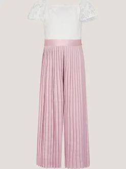 Jumpsuits En Playsuits*Monsoon Lace Pleated Jumpsuit