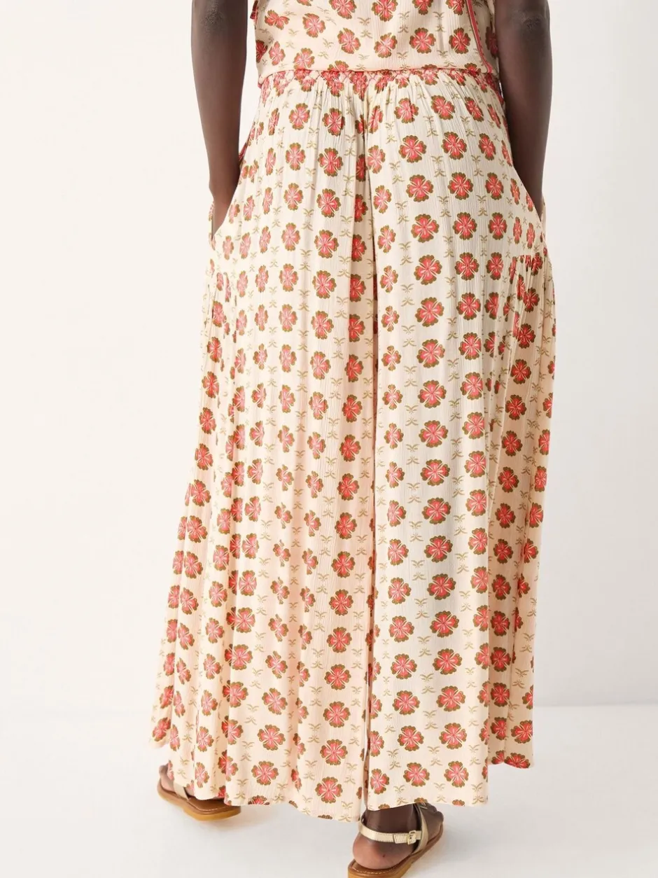 Broeken*Monsoon Maddie Floral Print Wide Leg Trousers