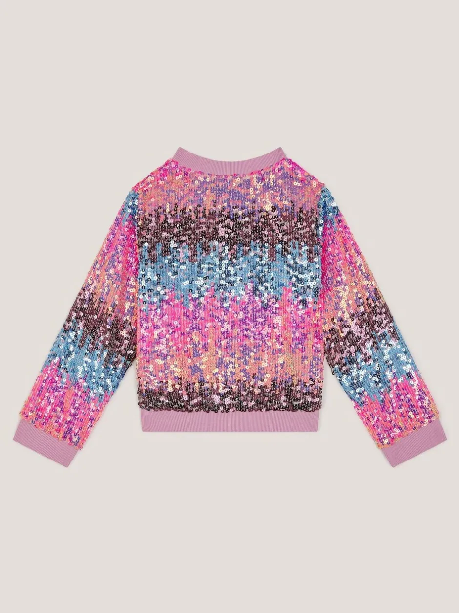 Jassen En Jacks|Monsoon Ombré Sequin Bomber Jacket