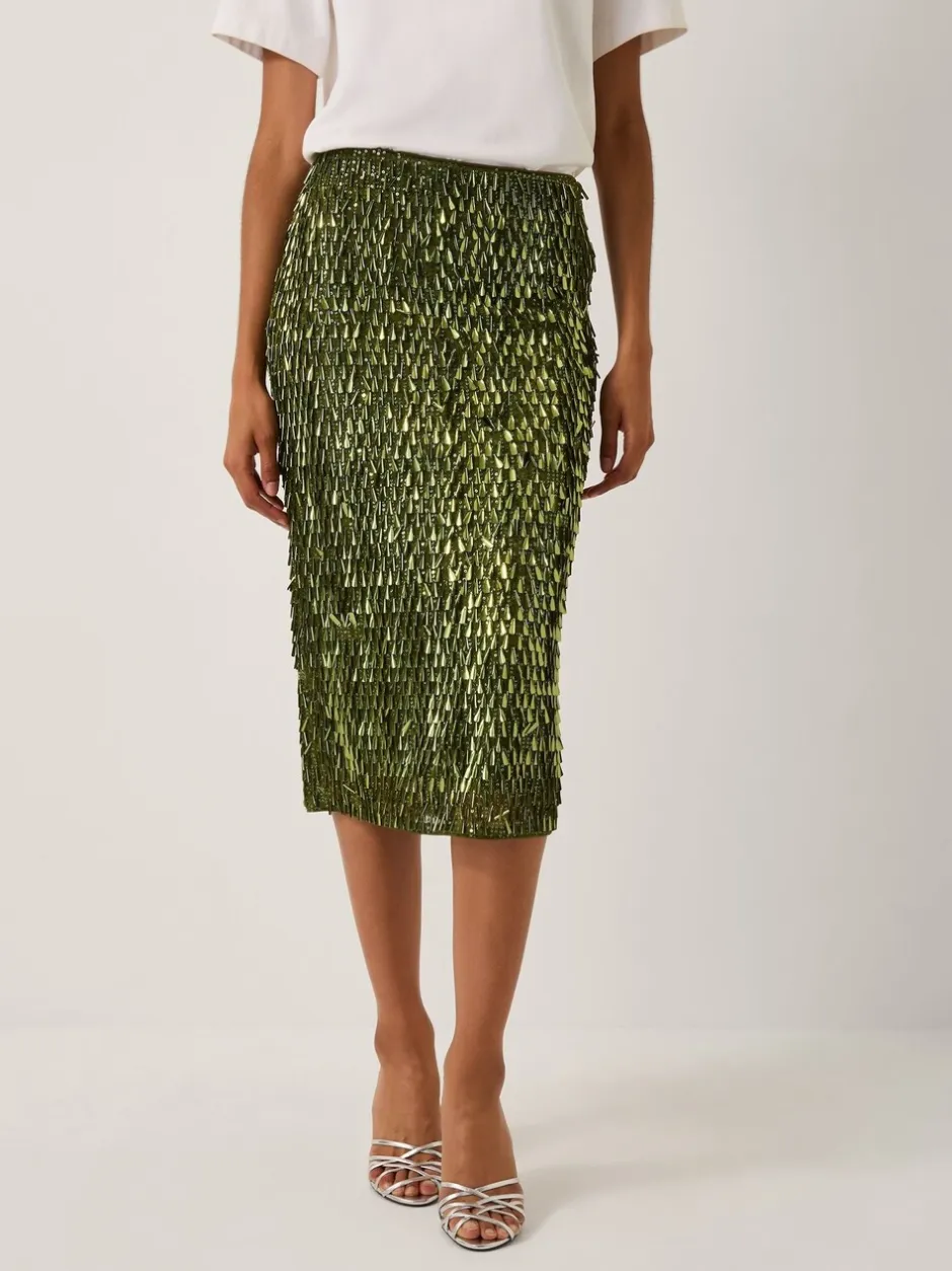 Rokken|Monsoon Serenity Sequin Midi Skirt