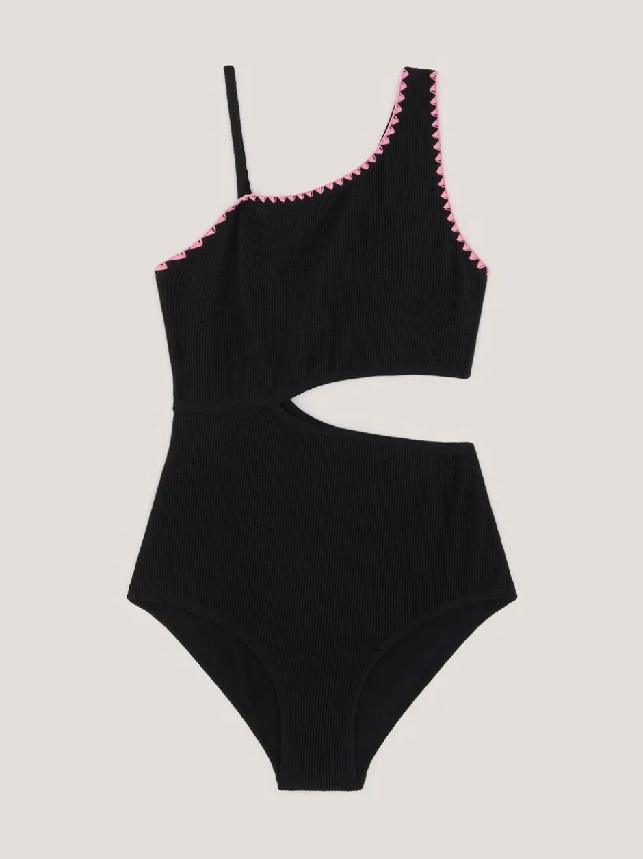 Badkleding|Monsoon Stitch Cut Out Swimsuit