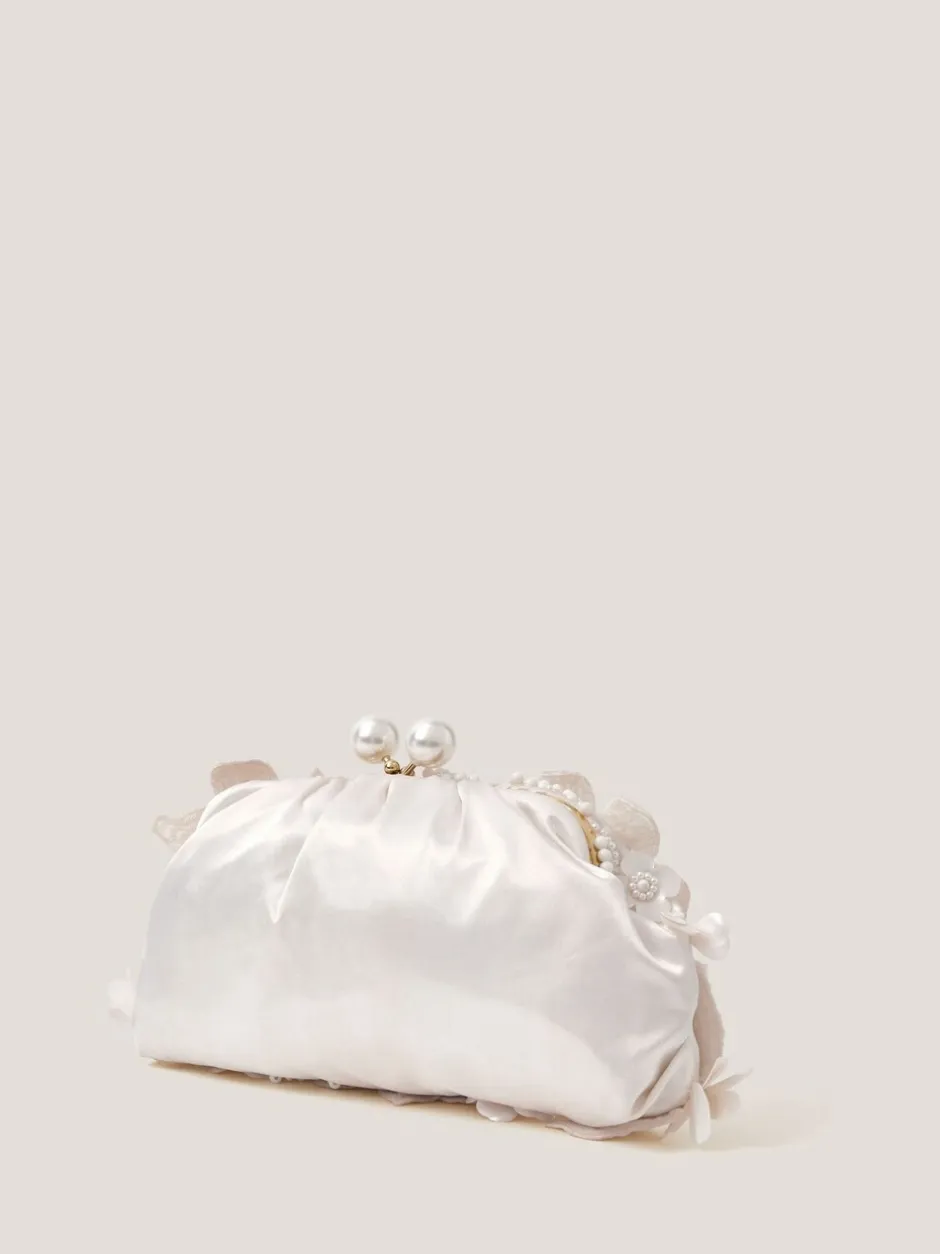 Tassen En Portemonnees|Monsoon Suvi Flower Embellished Clutch Bag
