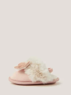 Pantoffels|Monsoon Velvet Bow Slippers