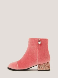 Boots|Monsoon Velvet Glitter Heel Boots