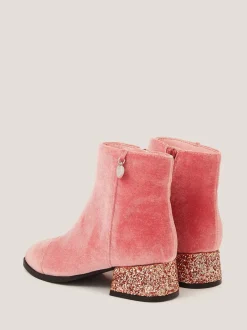 Boots|Monsoon Velvet Glitter Heel Boots