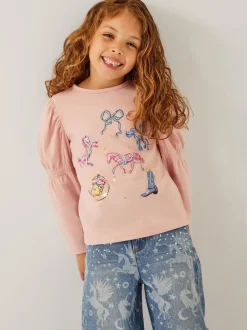 Overhemden En Blouses*Monsoon Western Horse Print Top