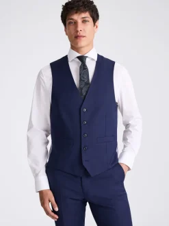 Vesten|MOSS Getailleerd twill-kostuumvest