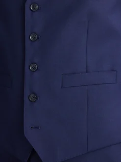 Vesten|MOSS Getailleerd twill-kostuumvest