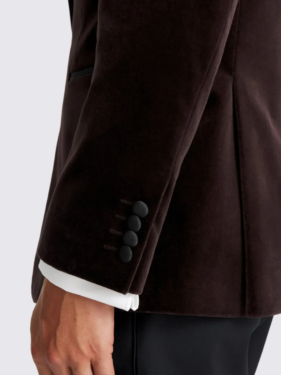 Smokings En Feestkleding|MOSS Regular Fit Velvet Jacket