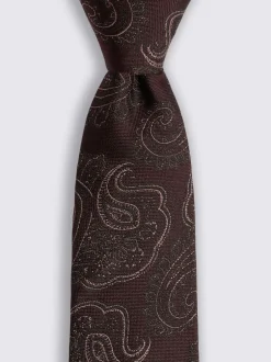 Stropdassen En Pochets|MOSS Shimmer Paisley Tie