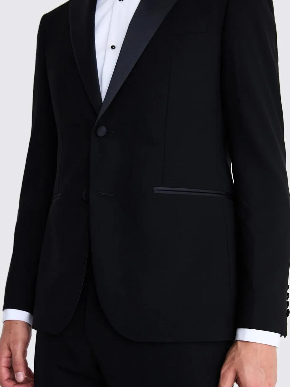 Smokings En Feestkleding*MOSS Slim Wool Notch Lapel Tuxedo Suit Jacket