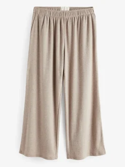 Loungewear|Broeken|Laura Ashley - gebreide loungebroek Moutkleurig