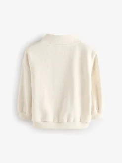 Truien En Breisels|Sets En Outfits*Next Moutkleurig - Sweatshirt met kwartrits (3mnd -7jr)