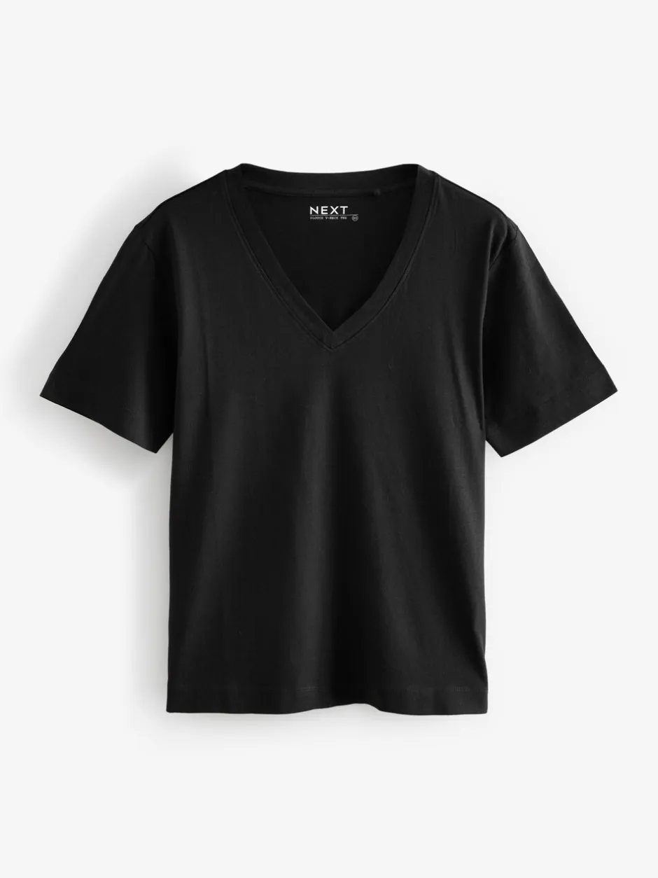 Tops En T-Shirts|Next Multi - 5 Slouch T-shirts van katoenen Modal