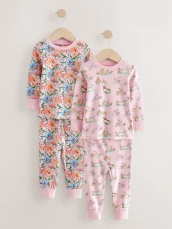 Nachtkleding En Pyjama's|Pyjama's|Next Multi - Cath Kidston Bunny Snuggle 100% katoenen pyjama's verpakking van 2