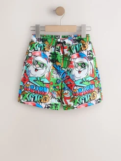 Badkleding|Next Multi - Christmas Swim Shorts (3-16yrs)