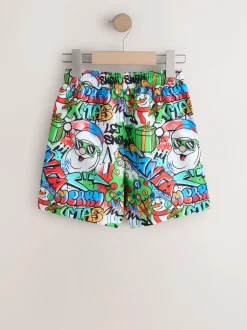 Badkleding|Next Multi - Christmas Swim Shorts (3-16yrs)