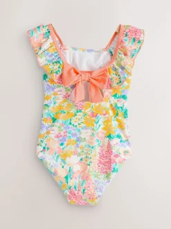 Badkleding|Badkleding*Laura Ashley - Frill Detail Swimsuit Multi