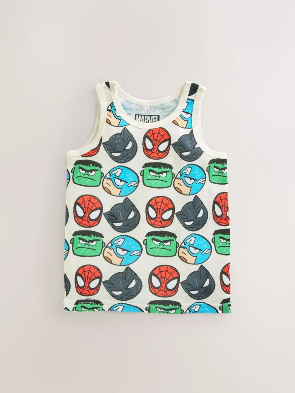 Rompertjes En Hemdjes|Ondergoed|Next Multi - Marvel 100% katoenen vests 3 pack (1,5-12jaar)