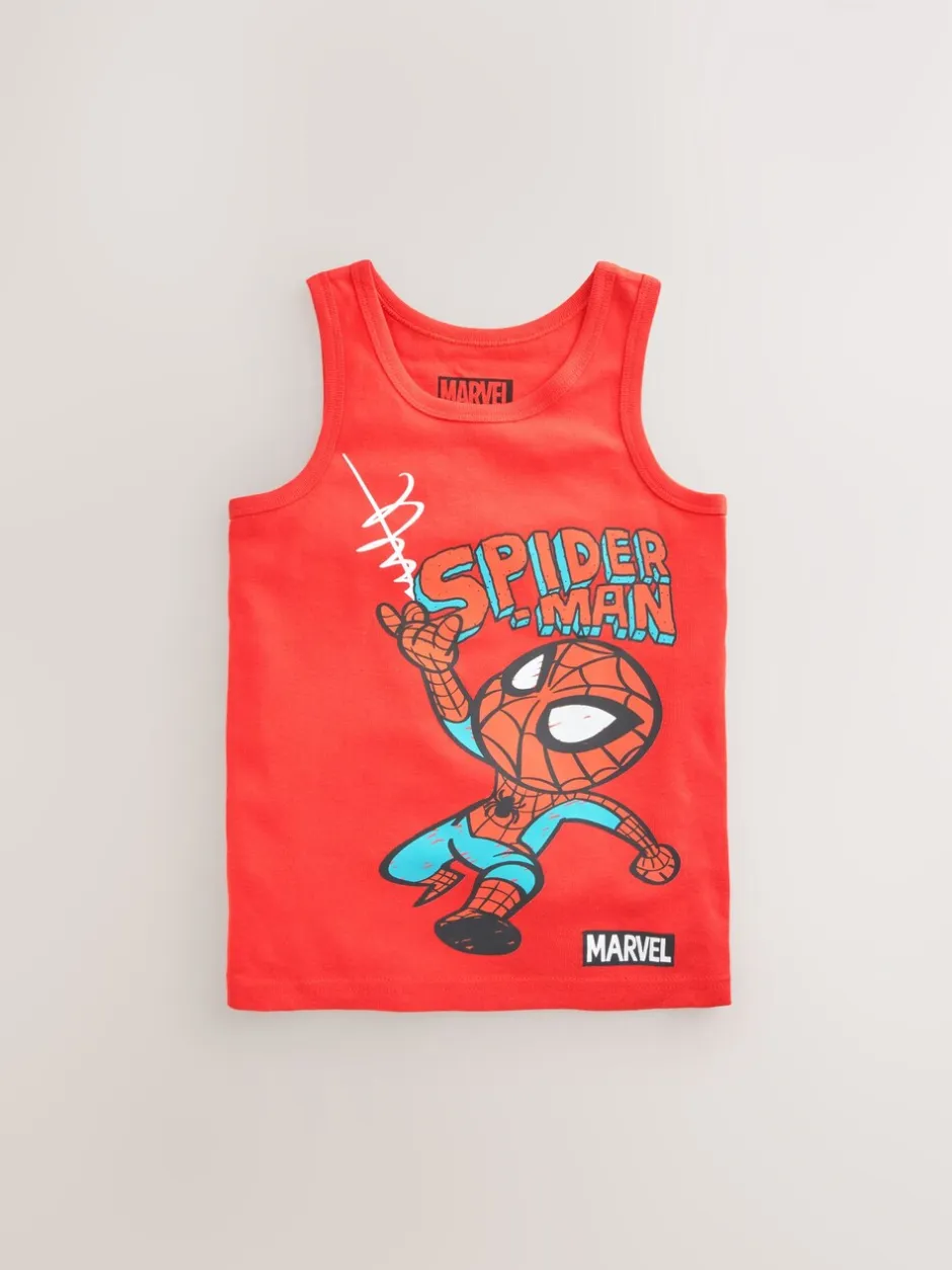 Rompertjes En Hemdjes|Ondergoed|Next Multi - Marvel 100% katoenen vests 3 pack (1,5-12jaar)